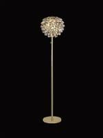 Brian Floor Lamp, 3 Light E14, French Gold/Crystal