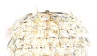 Brian Floor Lamp, 3 Light E14, French Gold/Crystal