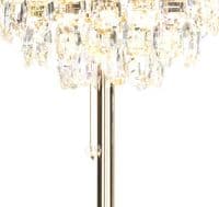 Brian Floor Lamp, 3 Light E14, French Gold/Crystal