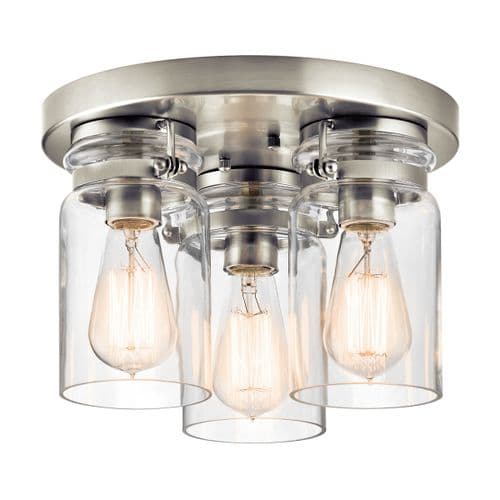 Brinley 3 Light Flush Mount