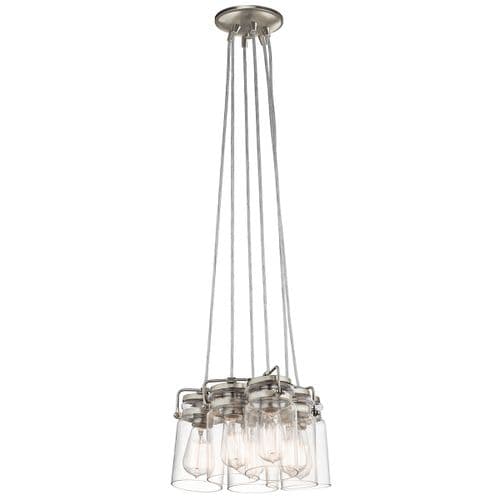 Brinley 6 Light Pendant - Brushed Nickel KL-BRINLEY6-NI