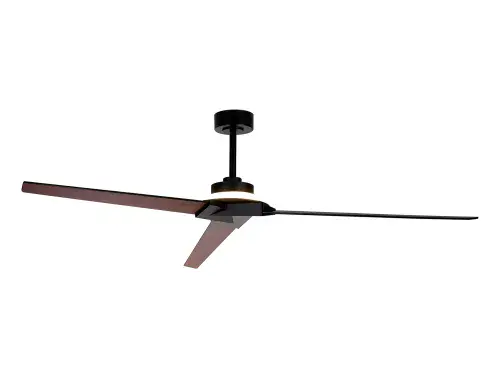 Brisa LED Dimmable Light Remote & APP Control Black/Wood Reversible Blades