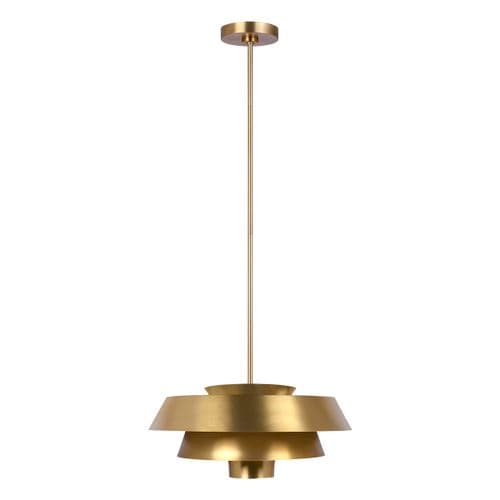 Brisbin 1 Light Pendant - Burnished Brass FE-BRISBIN-BB