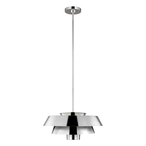Brisbin 1 Light Pendant - Polished Nickel FE-BRISBIN-PN