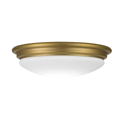 Brompton 1 Light Flush Mount - Brushed Brass BATH-BROMPTON-F-BB