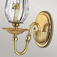 Cambridge 1 Light Wall Light - Burnished Brass HK-CAMBRIDGE1