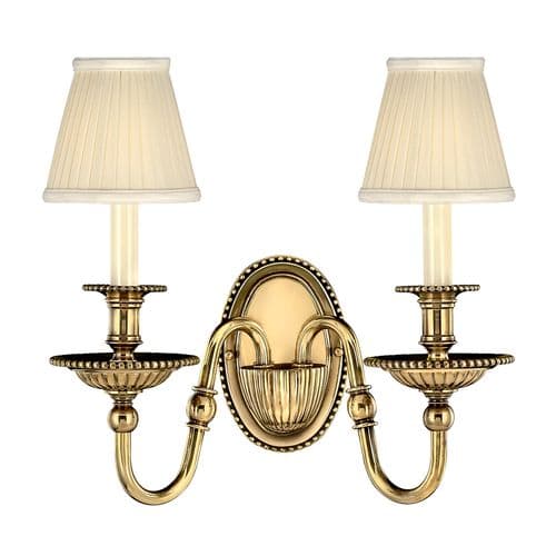 Cambridge 2 Light Wall Light - Burnished Brass HK-CAMBRIDGE2