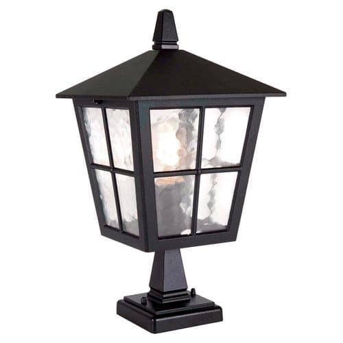 Canterbury 1 Light Pedestal Lantern BL50M-BLACK