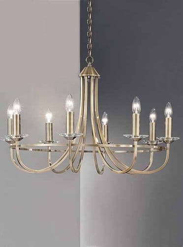 Carousel 8 Light Soft Bronze Chandelier GSBFL2147/8