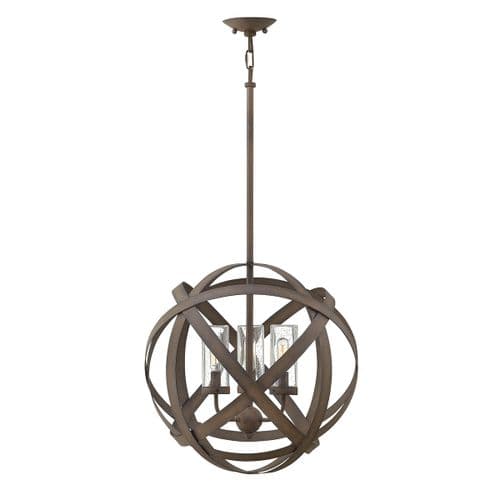 Carson 3 Light Outdoor Chandelier HK-CARSON-3P