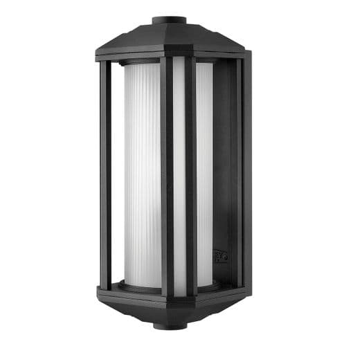Castelle 1 Light Medium Wall Lantern - Black QN-CASTELLE-M-BLK