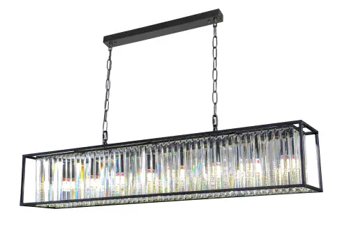 Centauri glass rectangular chandelie LL8806