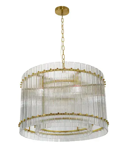 Centauri ribbed glass chandelie LL8808
