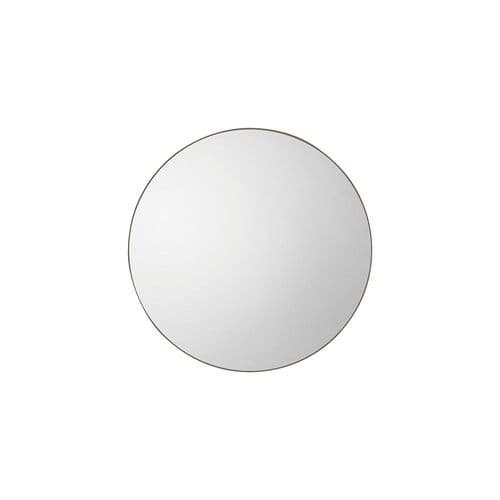Champagne gold finish round mirror FOE109530