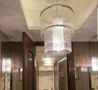 Charisma 4 Light Pendant Glass Rods with Crystal GSBFL2310/4