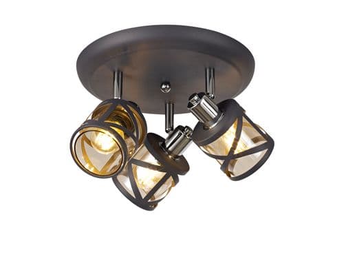Charleston 3 Light Round Spotlight E14