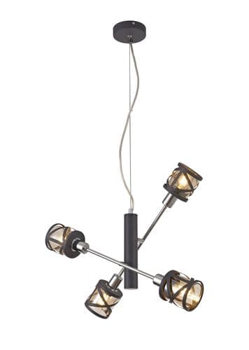 Charleston 4 Light Adjustable Pendant E14