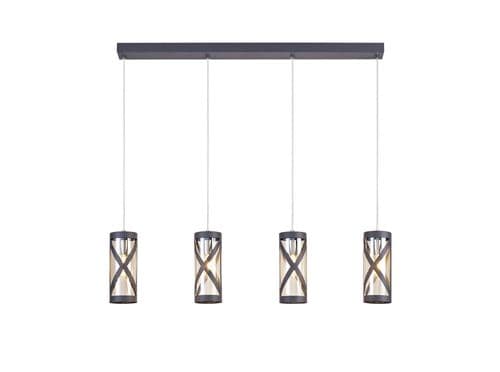 Charleston 4 Light Bar Linear Pendant E14
