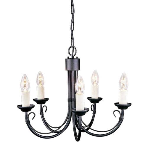 Chartwell 5 Light Chandelier CH5-BLACK