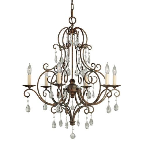 Chateau 6 Light Chandelier FE-CHATEAU6