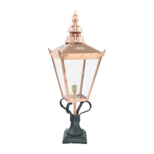 Chelsea 1 Light Grande Pedestal Lantern CSG3-COPPER