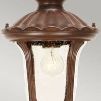 Chicago 1 Light Small Chain Lantern - Rusty Bronze Patina CC8-S