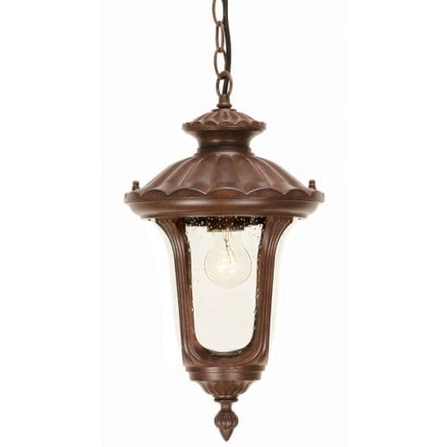 Chicago 1 Light Small Chain Lantern - Rusty Bronze Patina CC8-S