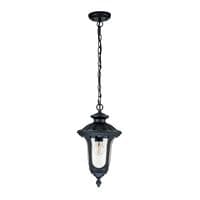Chicago 1 Light Small Chain Lantern - Textured Black CC8-S-BK