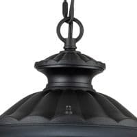 Chicago 1 Light Small Chain Lantern - Textured Black CC8-S-BK