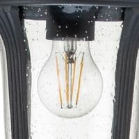 Chicago 1 Light Small Chain Lantern - Textured Black CC8-S-BK