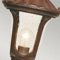 Chicago 1 Light Small Pedestal Lantern - Bronze - Rusty Bronze Patina CC3-S
