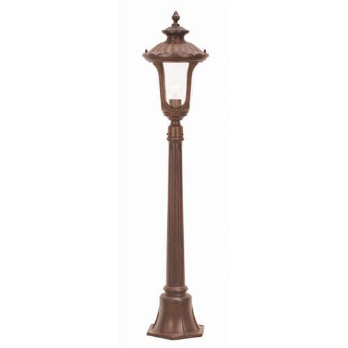 Chicago 1 Light Small Pillar Lantern - Bronze - Rusty Bronze Patina CC4-S