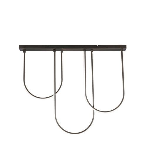 Chime LED Flush Matt Black Metal
