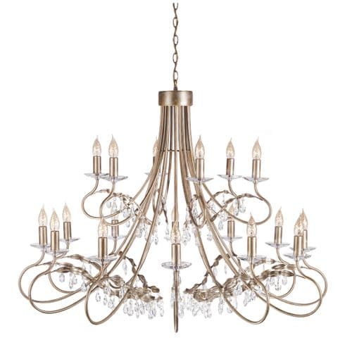 Christina 18 Light Chandelier CRT18-SIL-GOLD
