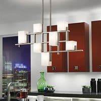 City Lights 7 Light Linear Chandelier KL-CITY-LIGHTS7B
