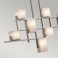 City Lights 7 Light Linear Chandelier KL-CITY-LIGHTS7B