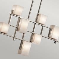 City Lights 7 Light Linear Chandelier KL-CITY-LIGHTS7B