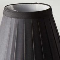 Clip Shades Pleated Black Candle Shade LS162-BLK