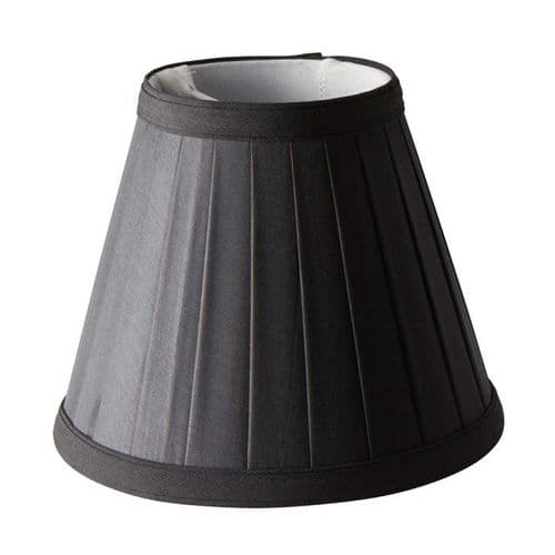 Clip Shades Pleated Black Candle Shade LS162-BLK