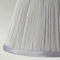 Clip Shades Pleated Grey Chiffon Candle Shade LS200