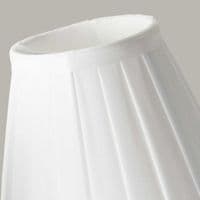 Clip Shades Pleated White Candle Shade LS162-WHT