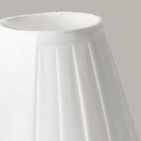 Clip Shades Pleated White Candle Shade LS162-WHT