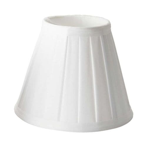 Clip Shades Pleated White Candle Shade LS162-WHT
