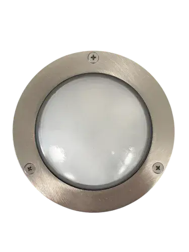 Compact Mini Circular Bulkhead Plain (Satin Nickel)