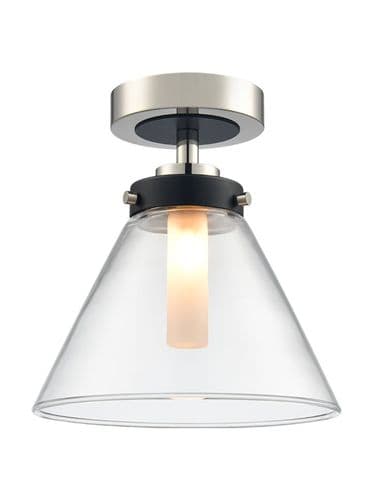 Conica Flush Fitting Matt Black And Polished Nickel GSBCF5807