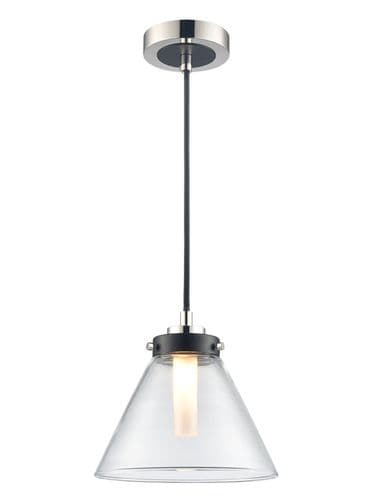 Conica Pendant Matt Black And Polished Nickel GSBPCH427