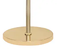 Coniston Floor Lamp, 3 Light E14, French Gold/Crystal