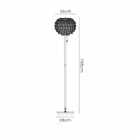Coniston Floor Lamp, 3 Light E14, Polished Chrome/Crystal