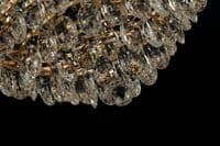 Coniston Flush Ceiling, 12 Light E14, French Gold/Crystal24.3kg