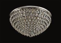 Coniston Flush Ceiling, 12 Light E14, Polished Chrome/Crystal24.3kg